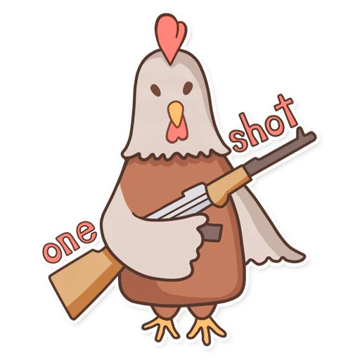 Стикерпак CyberChicken для Telegram