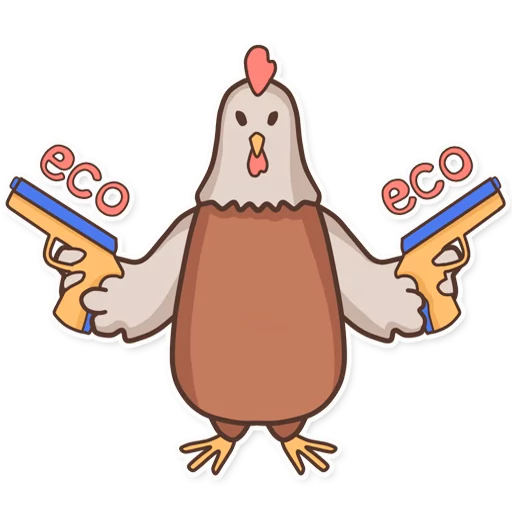 🔫 Стикер «CyberChicken» для Telegram