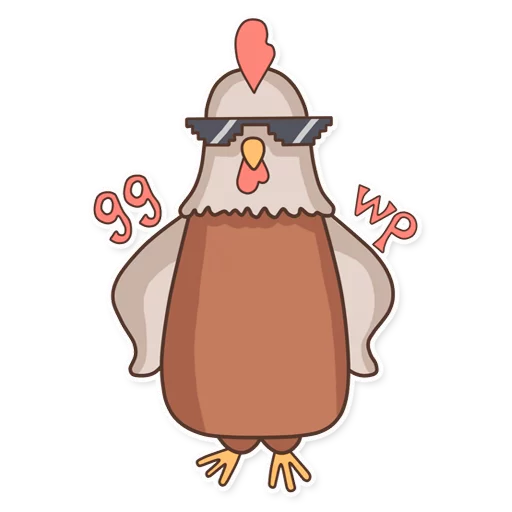 😎 Стикер «CyberChicken» для Telegram