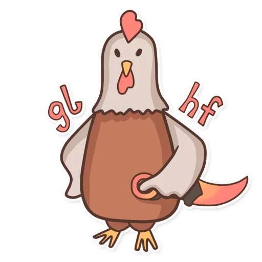 ☘️ Стикер «CyberChicken» для Telegram