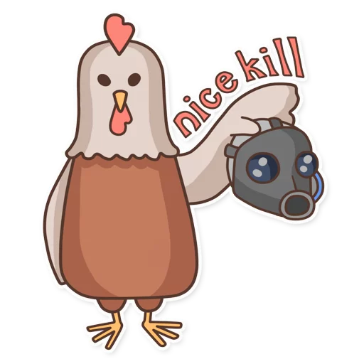 💀 Стикер «CyberChicken» для Telegram
