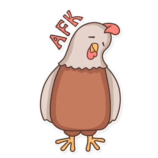 😴 Стикер «CyberChicken» для Telegram