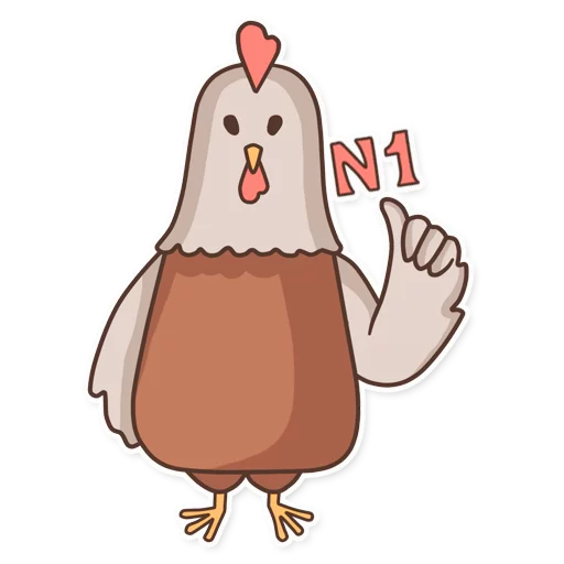 1️⃣ Стикер «CyberChicken» для Telegram