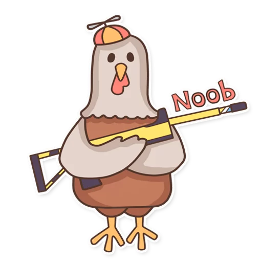 👶 Стикер «CyberChicken» для Telegram