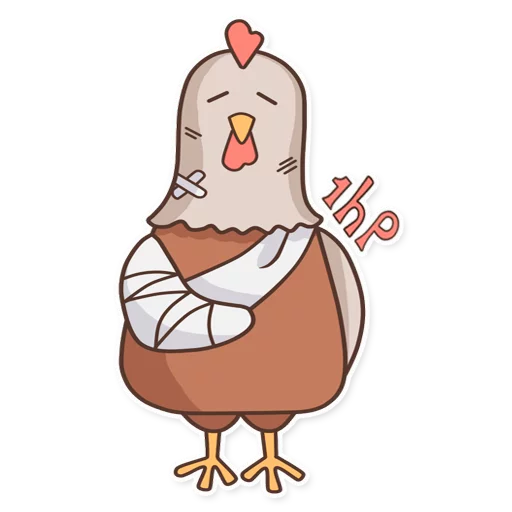🤕 Стикер «CyberChicken» для Telegram