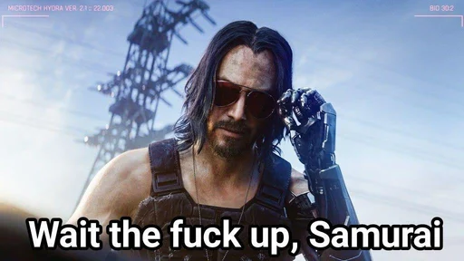 🖖 Стикер «Cyberpunk2077» для Telegram