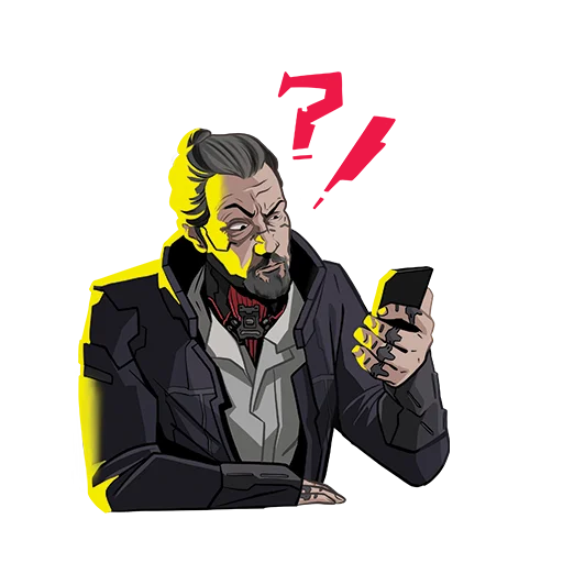 🤷‍♀️ Стикер «Cyberpunk 2077» для Telegram
