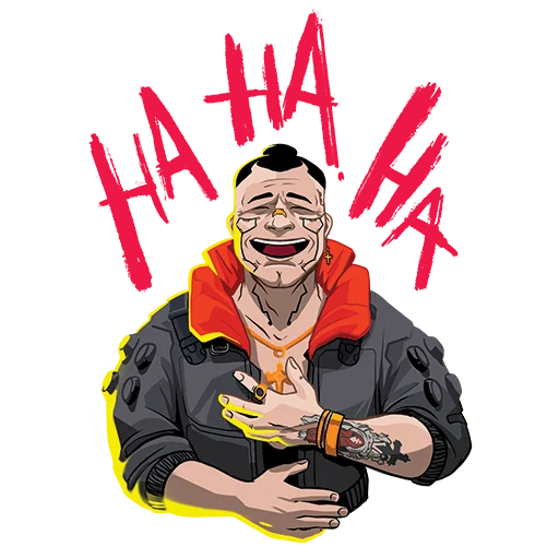 😀 Стикер «Cyberpunk 2077» для Telegram