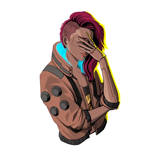 🤦‍♂️ Стикер «Cyberpunk 2077» для Telegram