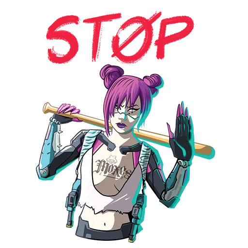 🤚 Стикер «Cyberpunk 2077» для Telegram
