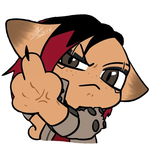 👆 Стикер «Cyberpunk 2077 Cats» для Telegram