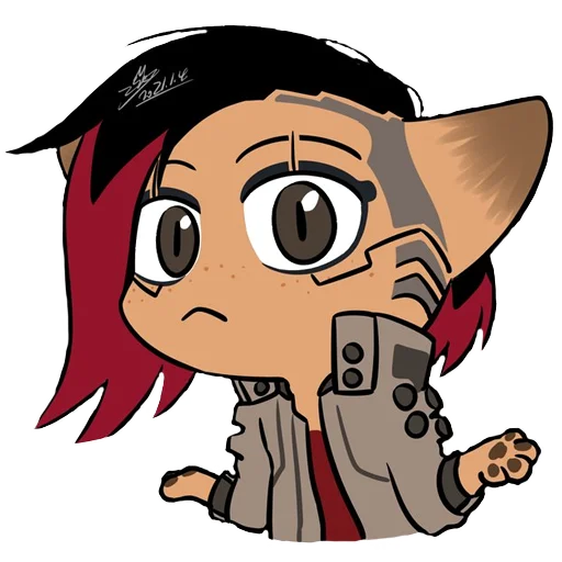 😕 Стикер «Cyberpunk 2077 Cats» для Telegram