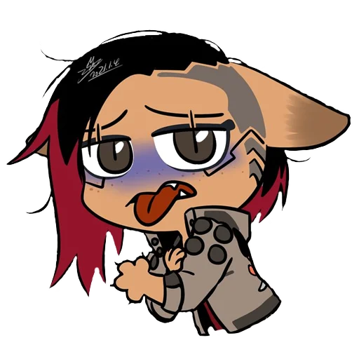 😰 Стикер «Cyberpunk 2077 Cats» для Telegram