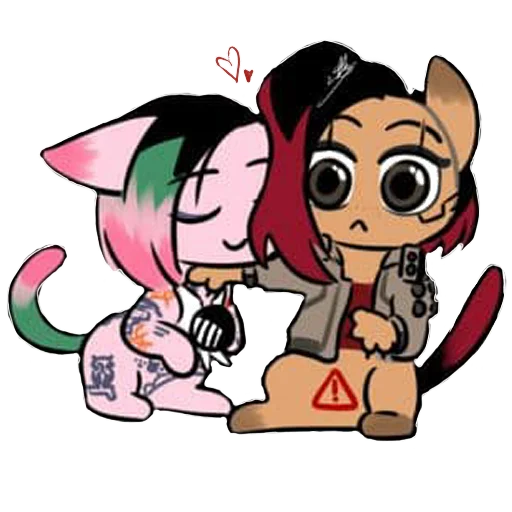 👩‍❤️‍💋‍👩 Стикер «Cyberpunk 2077 Cats» для Telegram