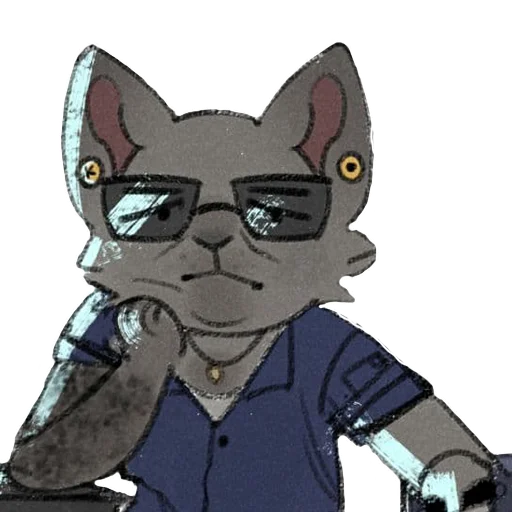 😒 Стикер «Cyberpunk 2077 Cats» для Telegram