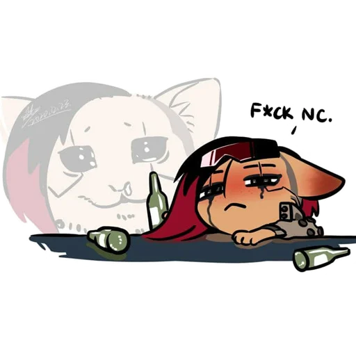 🥃 Стикер «Cyberpunk 2077 Cats» для Telegram