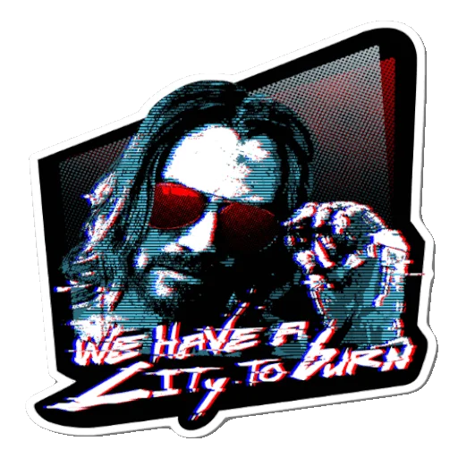 🕶 Стикер «cyberpunk» для Telegram