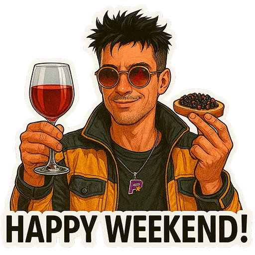 🥳 Стикер «cyberpunk drawer» для Telegram