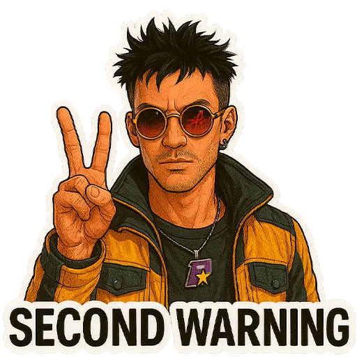 😠 Стикер «cyberpunk drawer» для Telegram