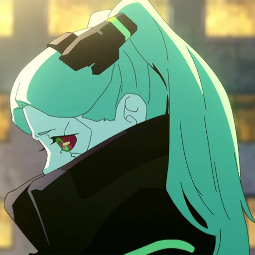 😔 Стикер «Cyberpunk Edgerunners Rebecca» для Telegram