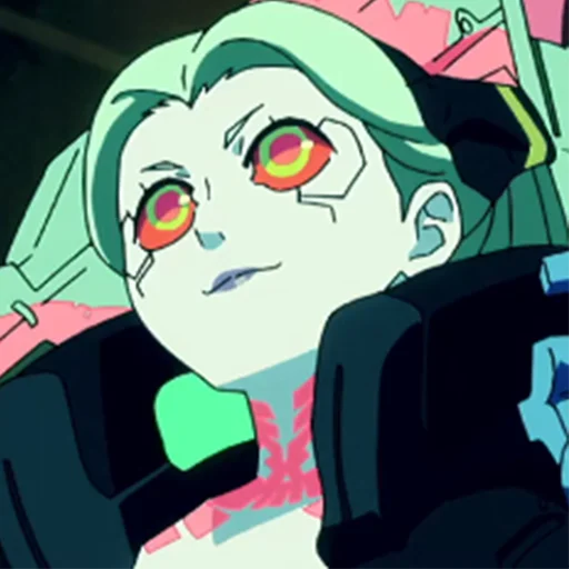 🙂 Стикер «Cyberpunk Edgerunners Rebecca» для Telegram