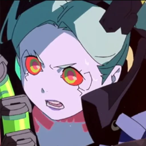 😠 Стикер «Cyberpunk Edgerunners Rebecca» для Telegram