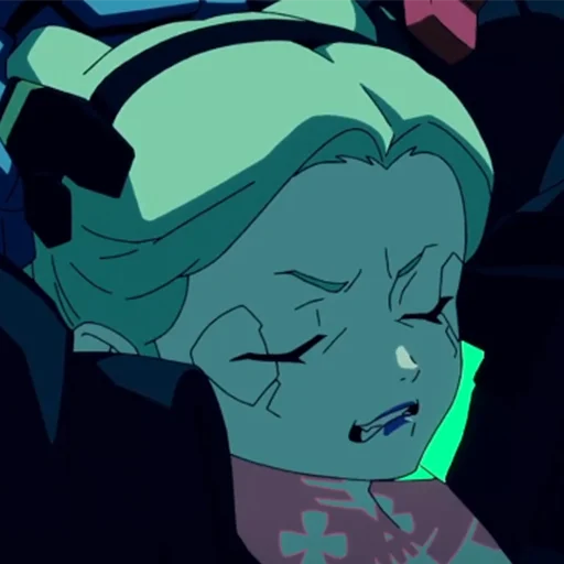 😠 Стикер «Cyberpunk Edgerunners Rebecca» для Telegram