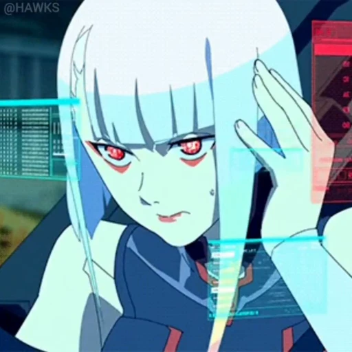 🤨 Стикер «Cyberpunk Edgerunners» для Telegram