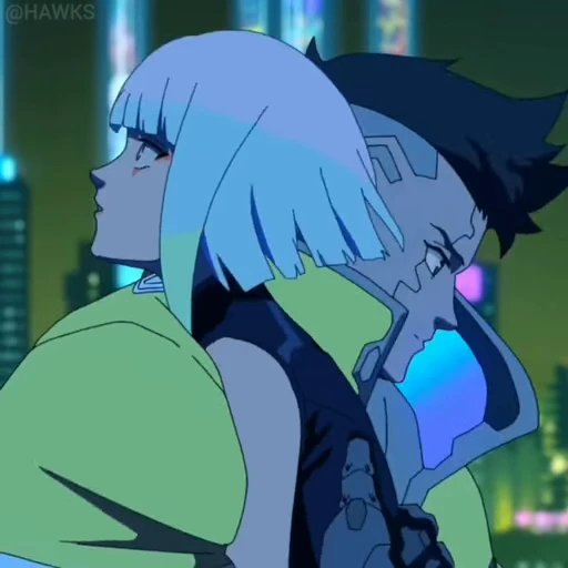 ❤️ Стикер «Cyberpunk Edgerunners» для Telegram
