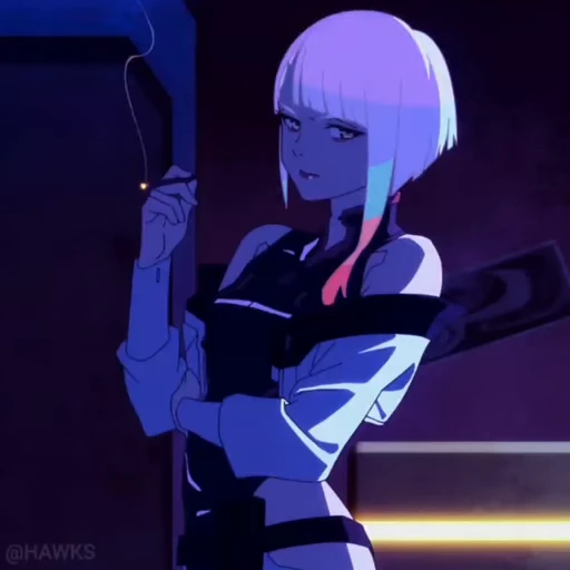 🚬 Стикер «Cyberpunk Edgerunners» для Telegram