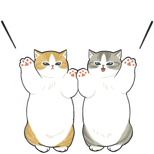👥 Стикер «Нян котики» для Telegram