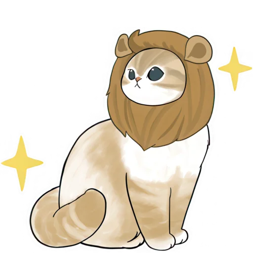 🦁 Стикер «Нян котики» для Telegram