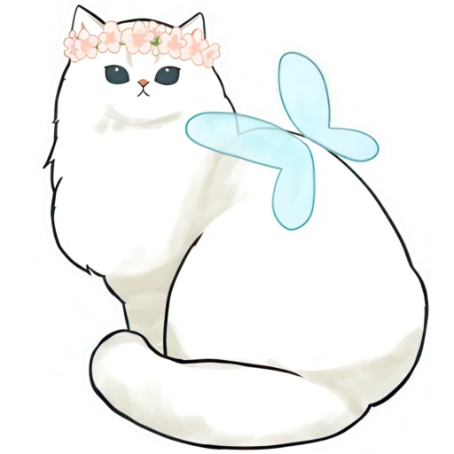 👸 Стикер «Нян котики» для Telegram