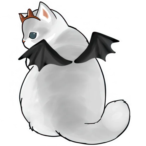 🦇 Стикер «Нян котики» для Telegram