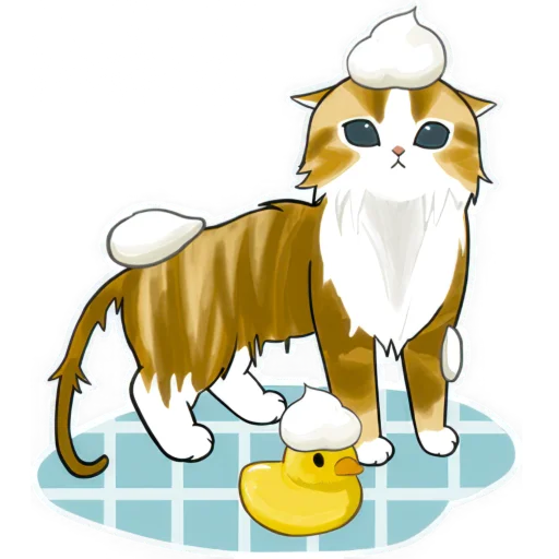 🧼 Стикер «Нян котики» для Telegram
