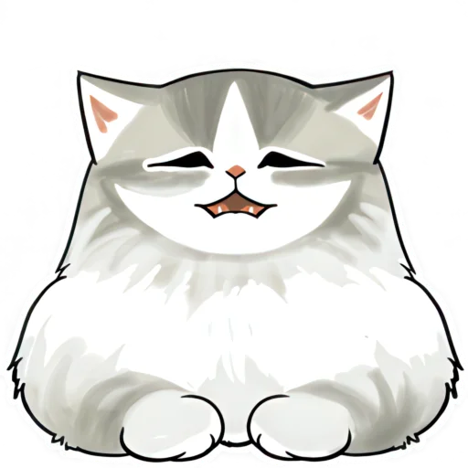 😫 Стикер «Нян котики» для Telegram