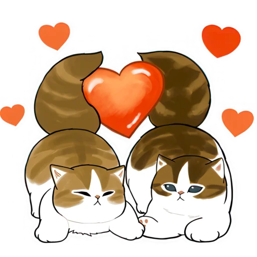 🫶 Стикер «Нян котики» для Telegram