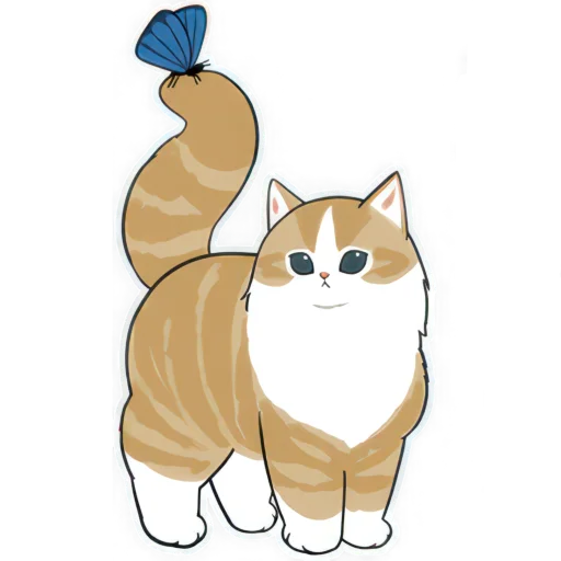 🦋 Стикер «Нян котики» для Telegram