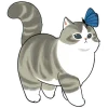 🦋 Эмодзи «Нян котики» для Telegram