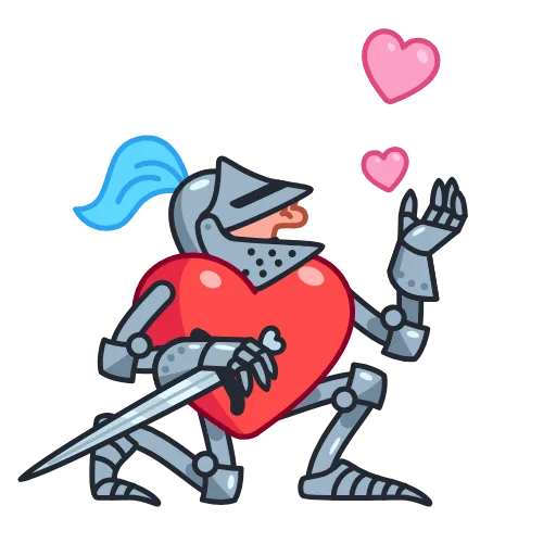 😘 Эмодзи «Date Knight» для Telegram