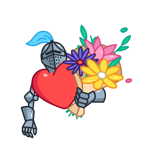 💐 Эмодзи «Date Knight» для Telegram