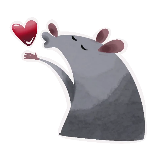 😘 Стикер «Да, я крыса» для Telegram