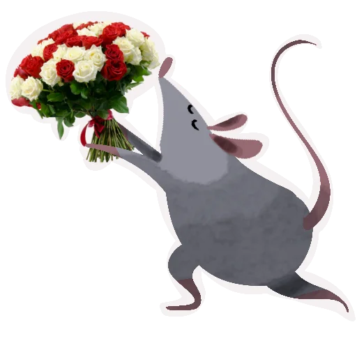 🌹 Стикер «Да, я крыса» для Telegram