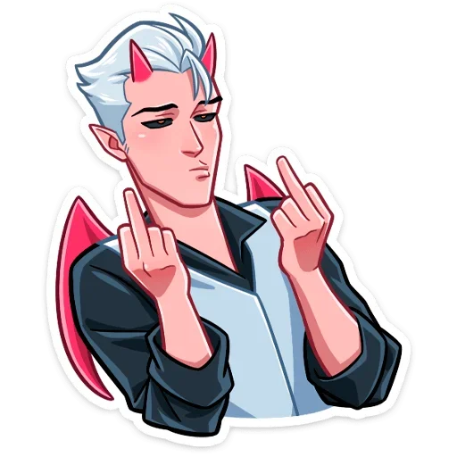 🖕 Стикер «Демон» для Telegram
