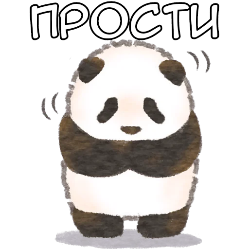 😌 Стикер «Ежедневная панда» для Telegram