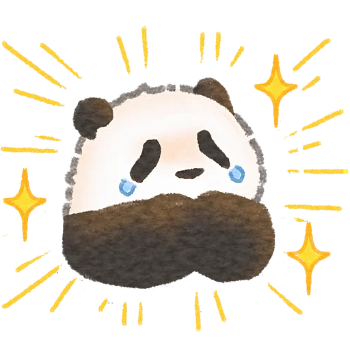 🥲 Стикер «Ежедневная панда» для Telegram