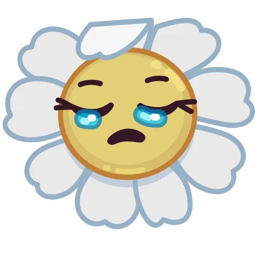 😔 Стикер «Daisy Romashka» для Telegram