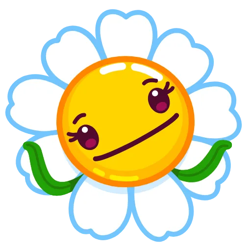 🤷‍♀️ Стикер «Daisy Romashka» для Telegram