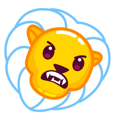 😠 Стикер «Daisy Romashka» для Telegram