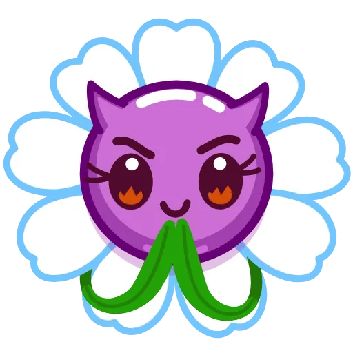 😈 Стикер «Daisy Romashka» для Telegram